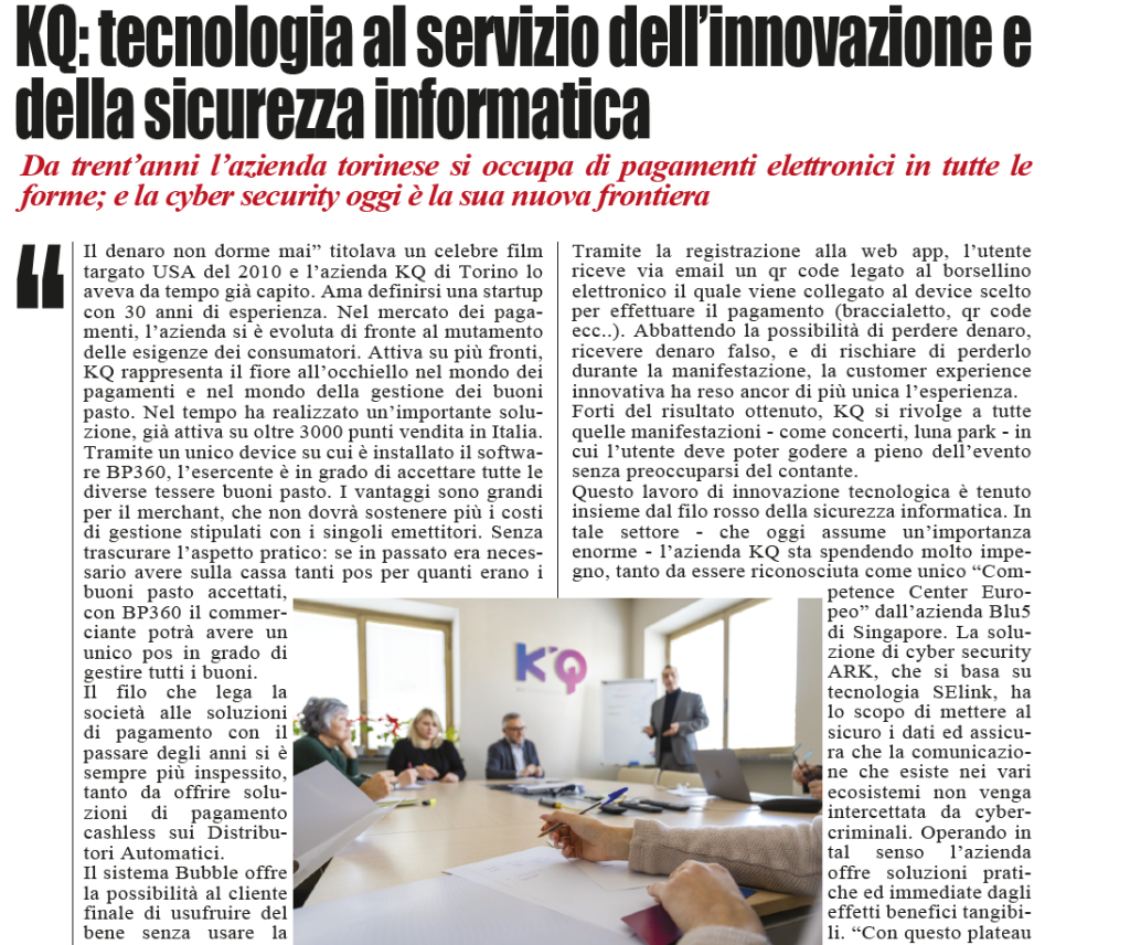 Tecnologia al servizio dell'innovazione e della cybersecurity